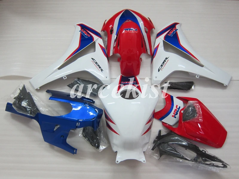 Литьевая форма) ABS Полный обтекатели комплект подходит для CBR1000RR 1000RR 2008 2009 2010 2011 08 09 10 11 Красный Синий HRC