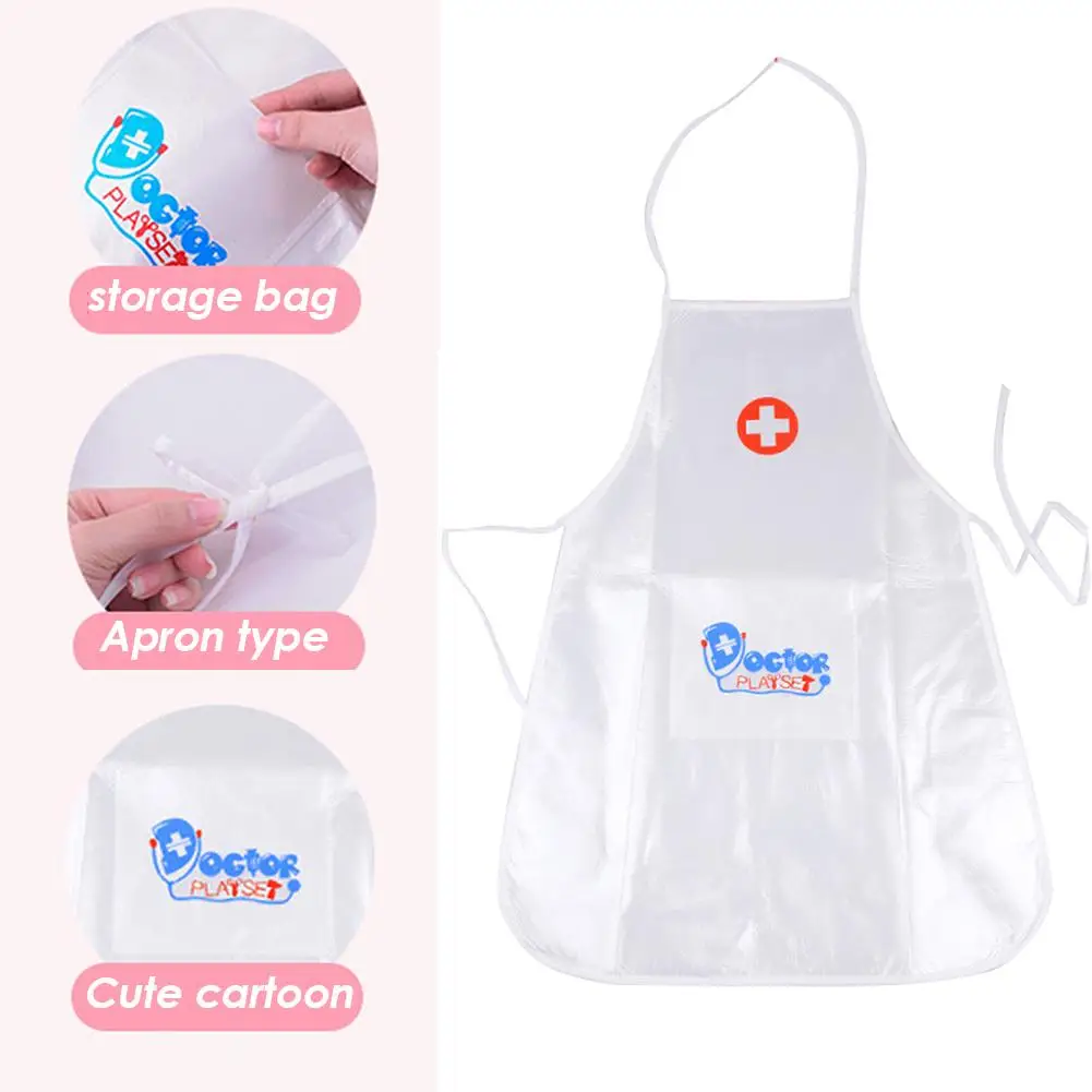 Kids Doctor Cosplay Costumes Baby Girls Nurse Uniforms Role Play Halloween Party Wear Fancy Girls Cosplay Doctor Jacket