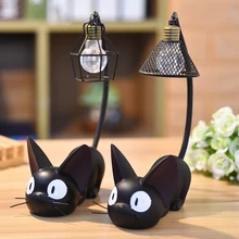 

Night Light Cartoon Cat Animal Lovely Cute Resin Ornaments For Children Kid Bedside Reading Table Decoration