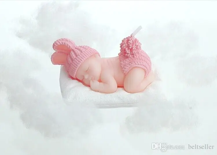 Новые 3D свечи для сна, беспламенные Свечи для дня рождения ребенка, подарок в подарочной коробке
