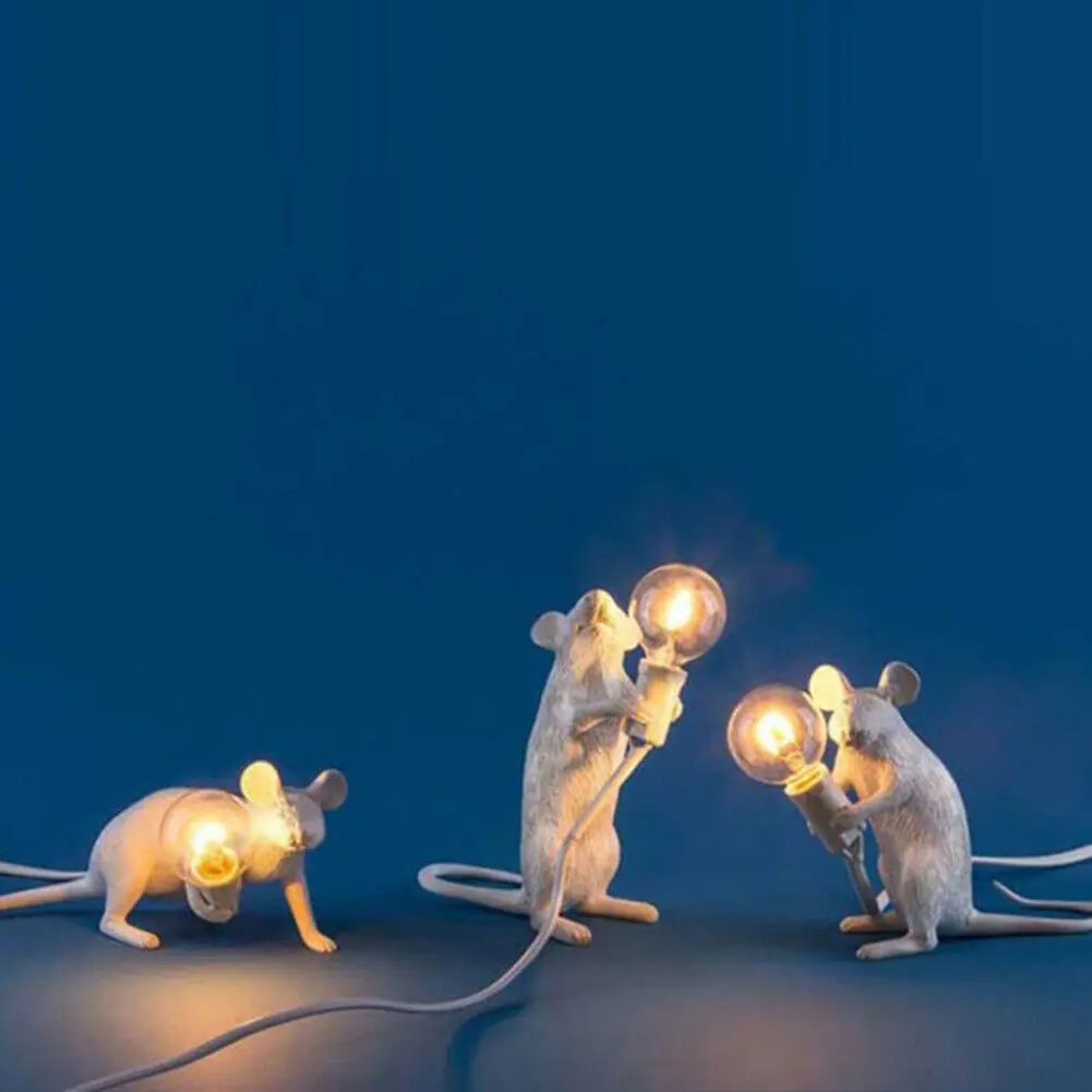 

Italy Designer Resin Mouse Table Lamps Decorative Table lamp for Bedroom Modern Home Decorations Lights