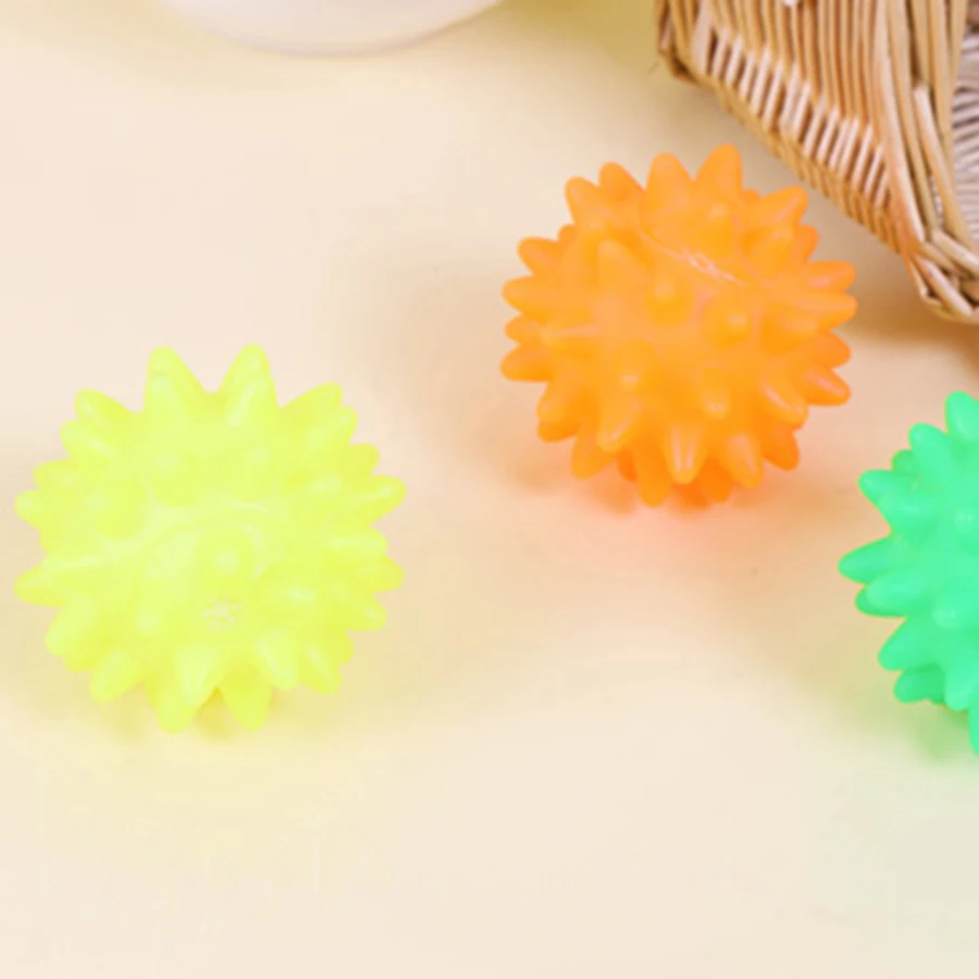 Rubber Ball Dog Toys Sound Chew Squeaky Interactive Toy Trumpet Balle Chien Hamster Corde Jouet Pets Balls BB50DT | Дом и сад
