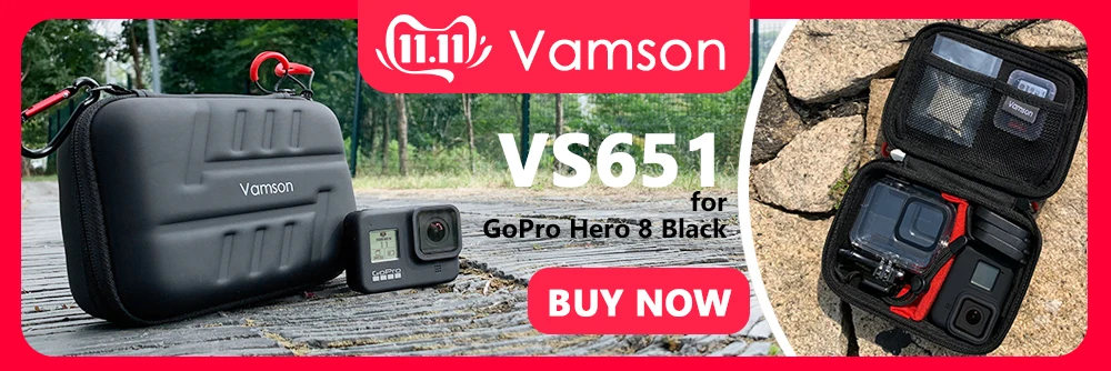 Vamson для GoPro Hero 8, закаленное стекло для GoPro, аксессуары для объектива, крышка для ЖК-экрана, Защитная пленка для GoPro 8, Экшн-камера VP720