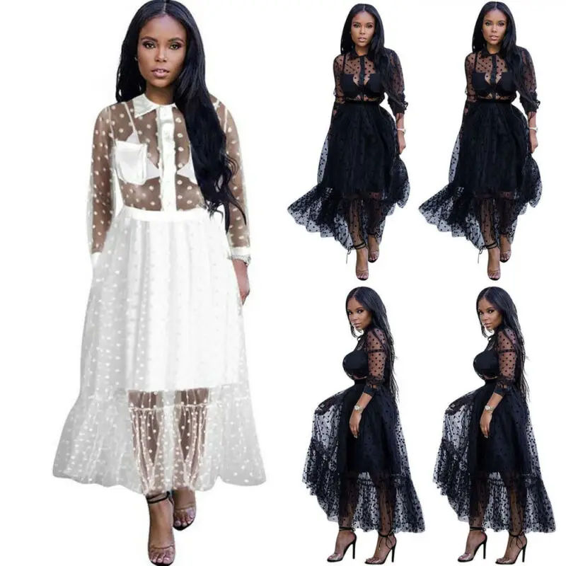 Для женщин платье трапециевидной формы с длинными рукавами Свободная Туника