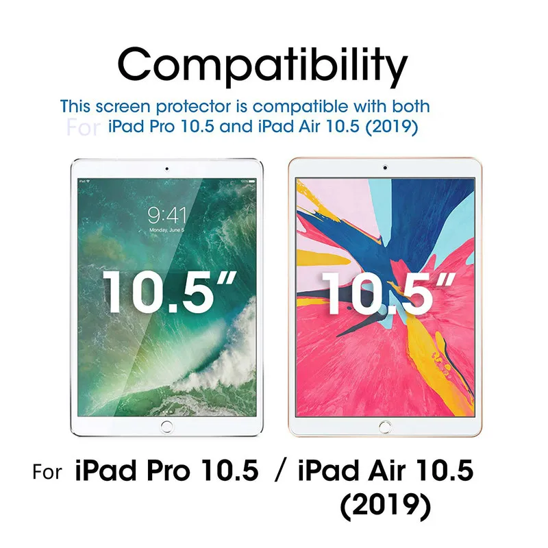 Screen Protector Tempered Glass For New iPad Air 3 10.5" Release Model A2152 A2123 A2153 Tablet Protective Film Guard Cover