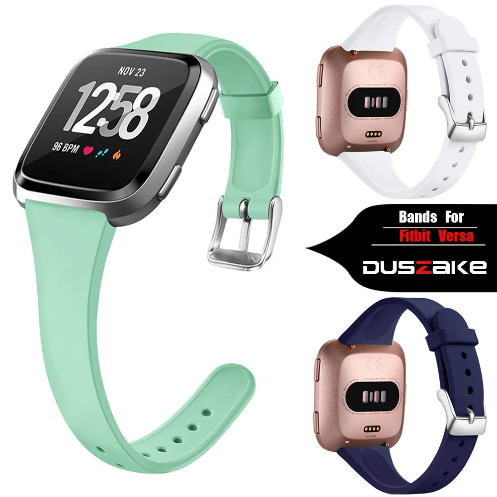 Цветной сменный ремешок для Fitbit Versa/Versa Lite тонкий узкий часов Versa браслет женщин и