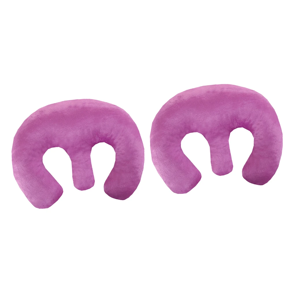 2X Violet Soft Chest Cushion Pad Breast Support Pillow For Beauty Salon SPA