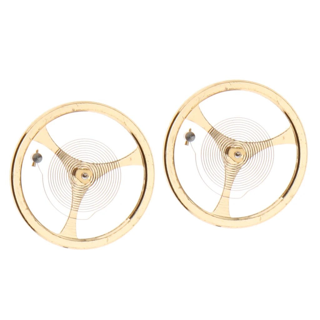 2pack 46941 46943 Movement Balance Wheel, Hairspring Watch Repair Accessory