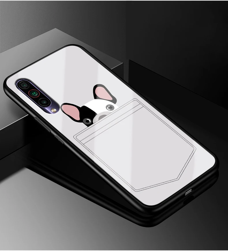 Для Meizu 16T чехол 6," PC Пластиковый стеклянный чехол для телефона черный TPU бампер чехол для Meizu16T M928Q чехол для Meizu 16 t 16T Capa - Цвет: 09