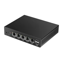 Fanless Mini PC Celeron J1900 Quad Core 4LAN Gigabit Ethernet Mini Computer Windows 10 PfSense Server Firewall Router N2830