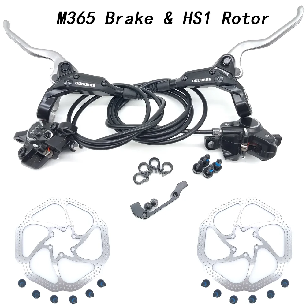 M365 Brake with HS1 M365 M355 гидравлические тормоза для велосипедов BR-BL-M365 тормоза MTB велосипедный дисковый тормоз зажим горные тормозные колодки лучше, чем m315 mt200 - Цвет: M365 Brake with HS1