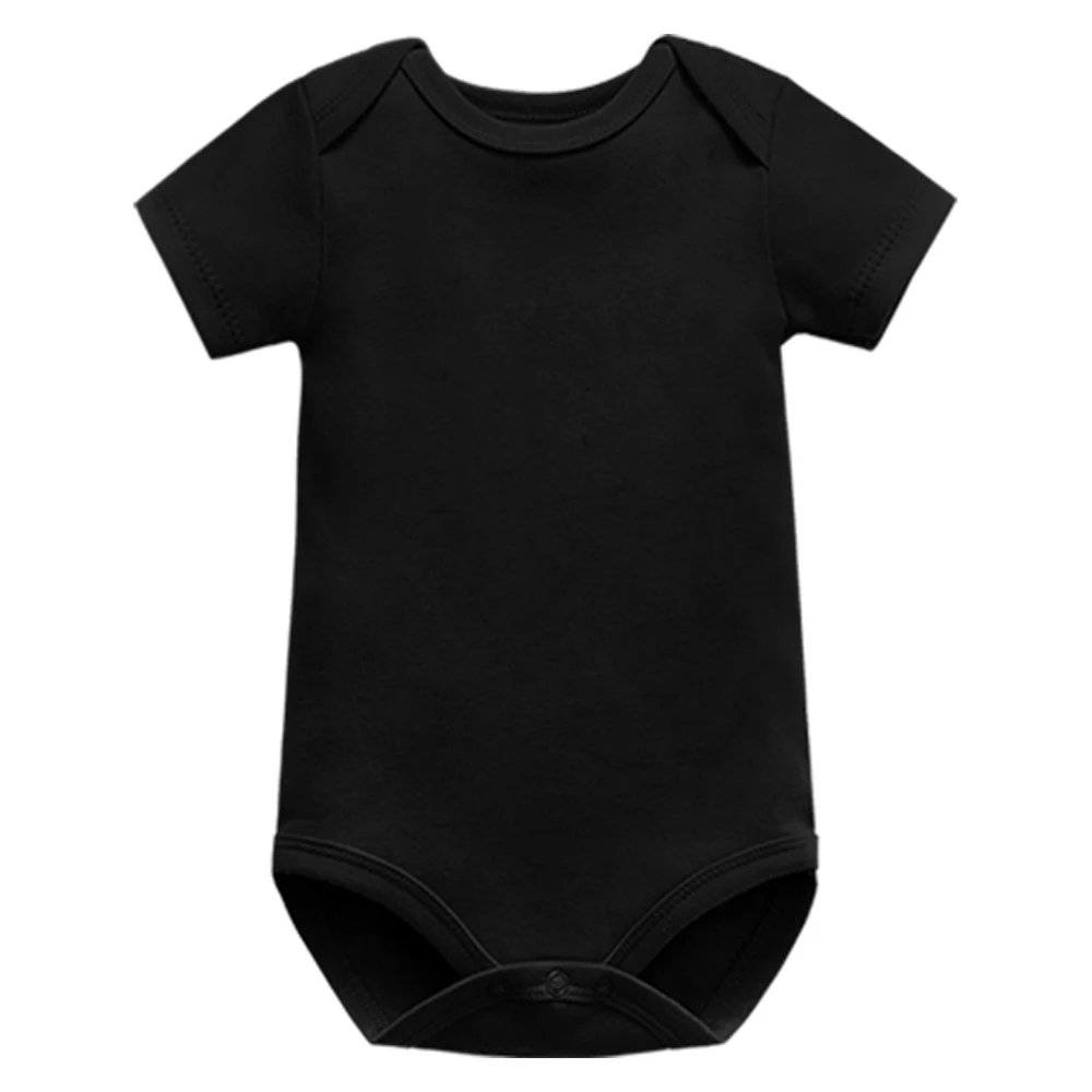 bulk baby bodysuits	 Baby Summer Clothing Girls Short Sleeve Bodysuit Cotton Boys Black Onesies Newborn Clothes 0-24 Months Solid Baby Romper Warm Baby Bodysuits 