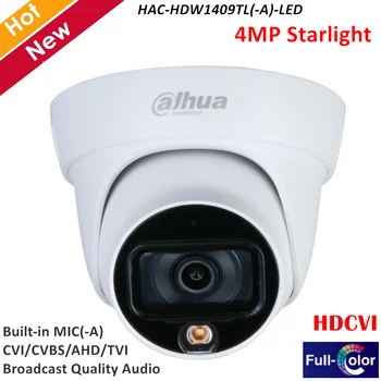 

Dahua 4MP HDCVI Camera Full color Starlight Built-in MIC (-A) 20m LED Distance Multiple formats CVI CVBS AHD TVI Waterproof IP67