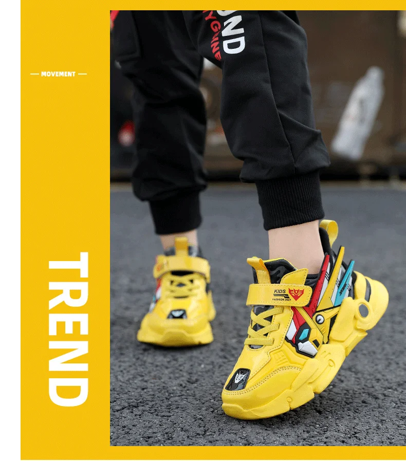 best leather shoes RECOISIN 2021 Fashion Kids Shoes High Quality Casual Sports Shoes For Boys Casual Running Sneakers Basketball Boys Shoes Enfant slippers for boy