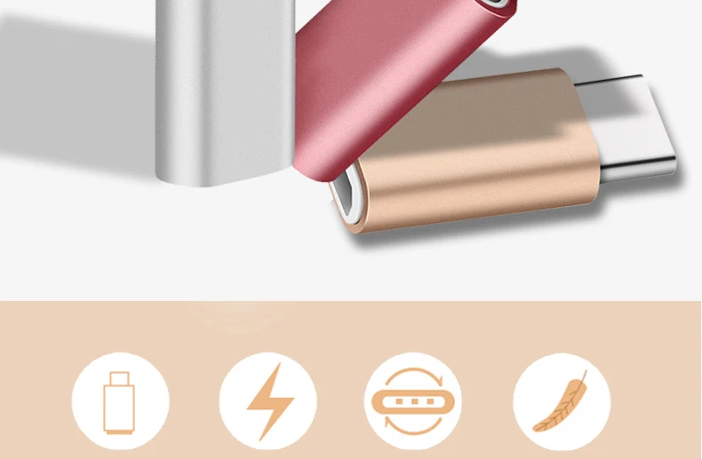 Для Lightning Pin to type C USB-C сплав конвертер зарядки type-C разъем телефона адаптер для iPhone huawei Xiaomi samsung телефон