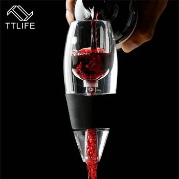 

TTLIFE 2020 Professional Bar Tools Wine Decanter Set Mini Essential Red Wine Quick Aerator with Filter Stand Holder Bar Tools