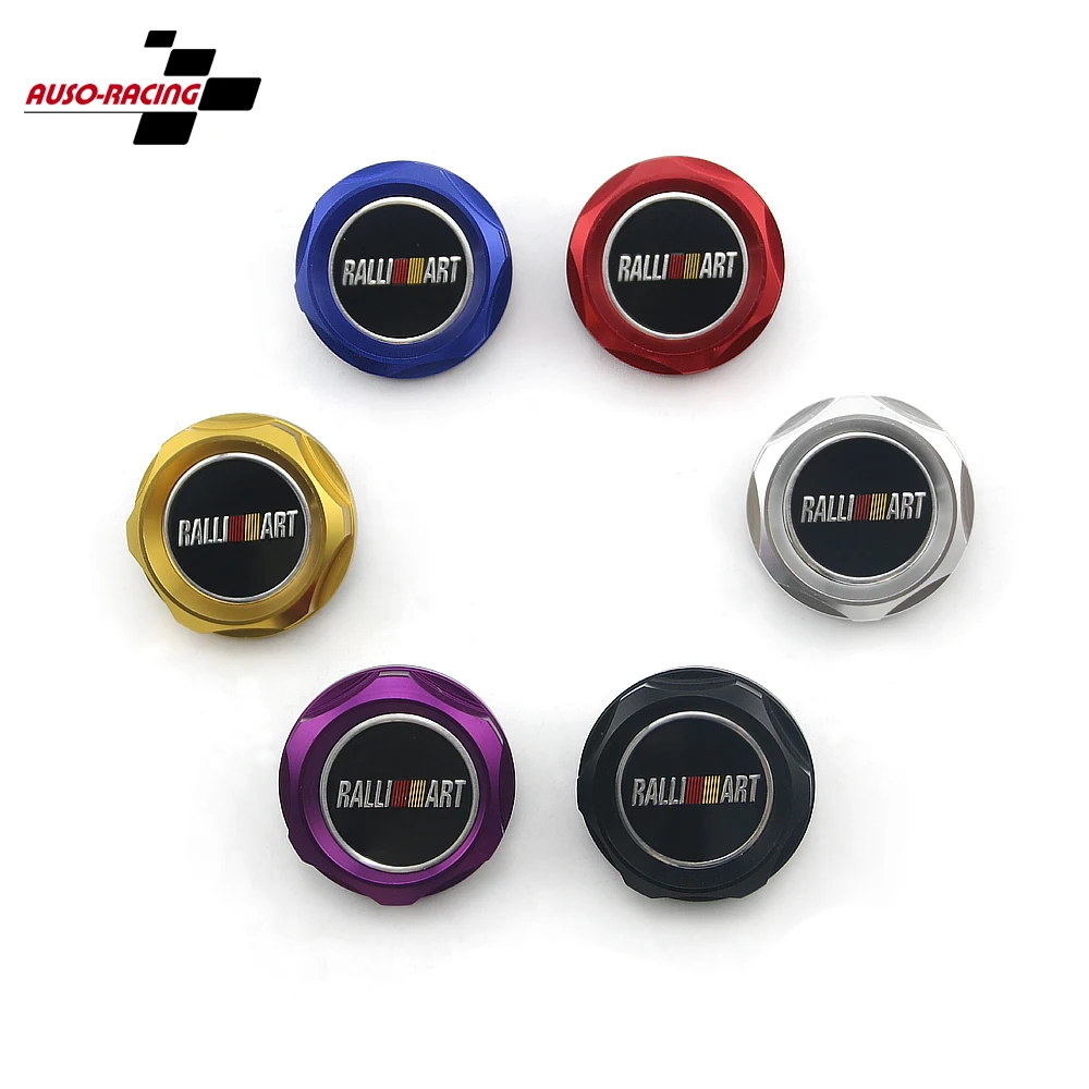 X1 Red Brand New Ralliart Aluminum Racing Engine Oil Filler Cap For MITSUBISHI