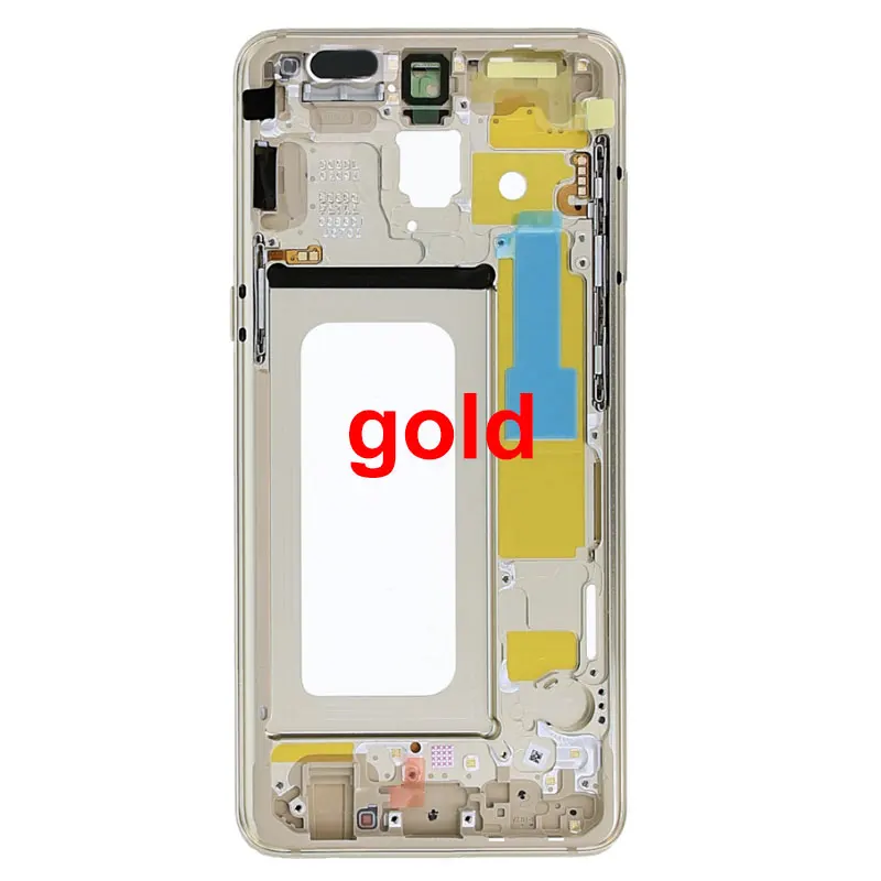 Для Samsung Galaxy A8 A530 A530F Задняя Лицевая панель с боковыми кнопками части ЖК передняя панель средняя часть корпуса рамка Шасси
