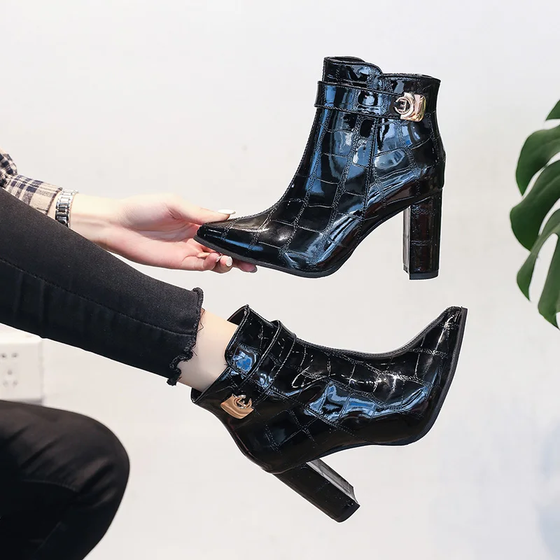 2019 г. Новая модная женская обувь ботинки на платформе ботильоны для женщин botas mujer
