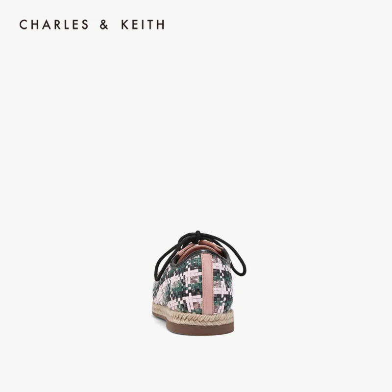 CHARLES＆KEITH Новинка на Весну 2020CK1 70390240Женские Кроссовки Плед тканых рафии украшение
