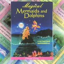 Magical Mermaids And Dolphin Oracle Cards English Version Tarot Card Playing Cards Divination Fate Board Games for Entertainment