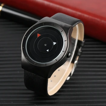 

Man Watch 2019 PAIDU Brand Watches Men Watches Unique Triangle Pointer Turntable Dial Quartz Watch erkek kol saati heren horloge