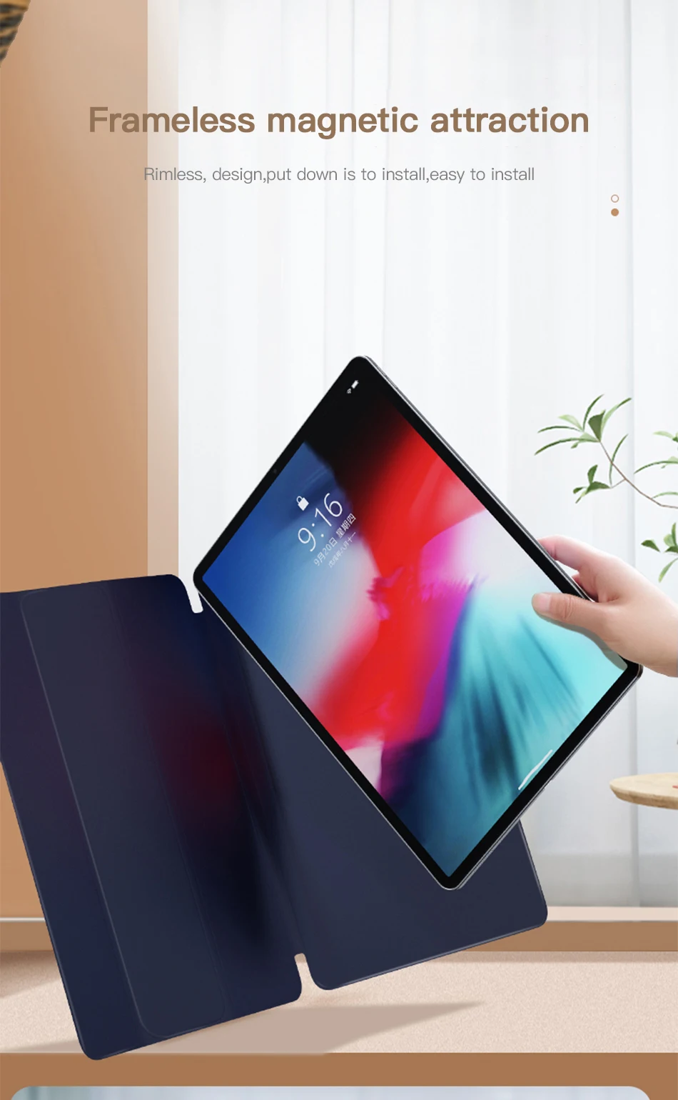 Benks Чехол-книжка для iPad Pro, 11 дюймов, защитный чехол, смарт, пробуждение, полный экран, жидкий силикон, магнитный карандаш, слот, оболочка