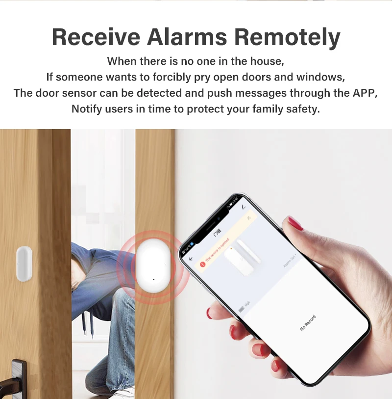 ring security keypad Tuya ZigBee Door Sensor Detector Smart Home  Open / Closed  Door Windows Alarm Works With Alexa Google Home Voice Control home security system keypad