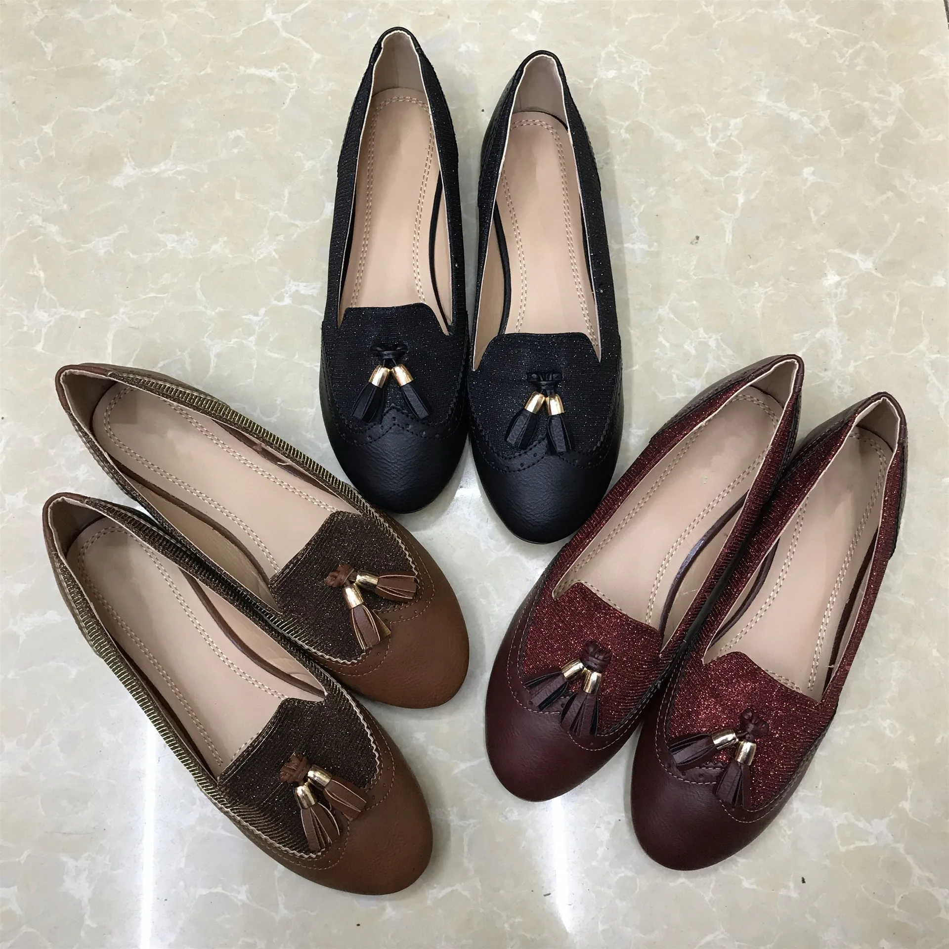 

2019 Autumn Fashion Butterfly-knot Loafers Women Mixed Colors Slip-on Round Toe Casual Flat Shoes Women Work shoes Ladies Shoes