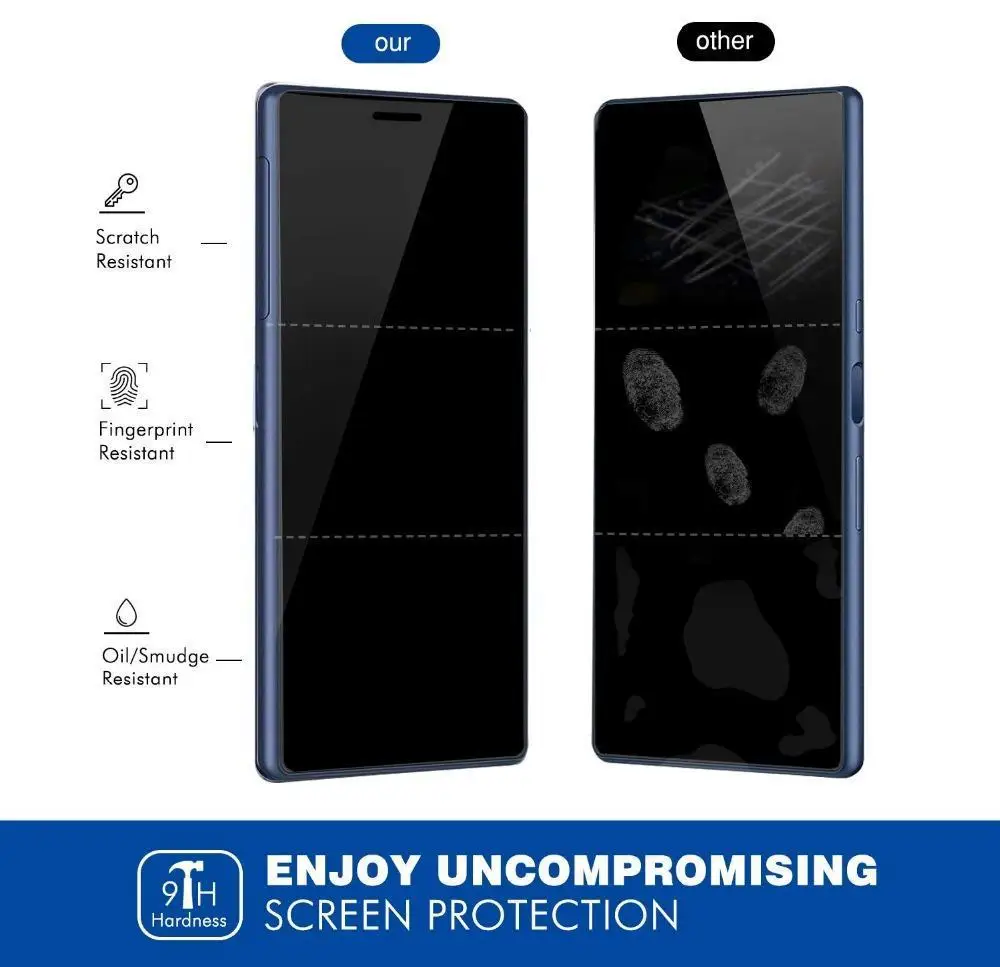 9H HD закаленное стекло для sony Xperia 5 10 Plus XZ4 L3 XZ3 XA2 Plus XA2 XA3 Защитная пленка для экрана очень высокого качества