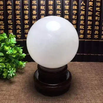 

40mm Natural Rainbow Natural Ice Island Stone White Crystal Ball Quartz Crystal Sphere Ball Healing Gemstone