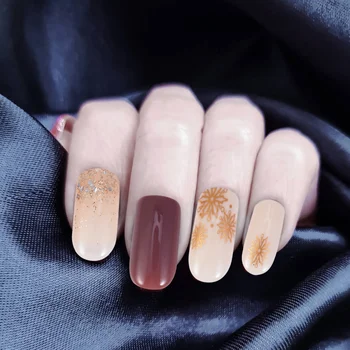 

60 Pcs Fake Nails Patches Handy Fake Chic Fake Nail Stickers for Lady