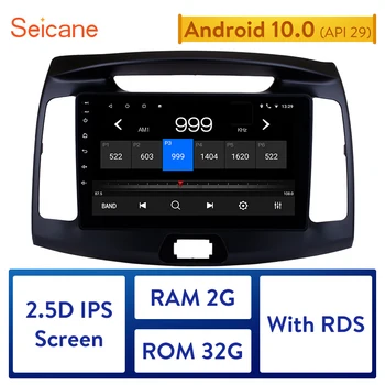 

Seicane Android 10.0 9" HD 1024*600 Touch Screen Car Radio For Hyundai Elantra 2011 2012 2013 2014 2015 2016 GPS Navigation