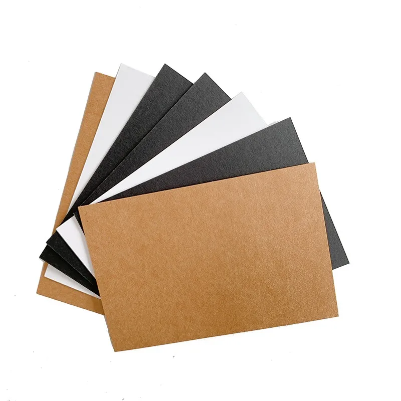 20pcs Blank postcard card Black Kraft Brown White cards lettering vintage Stationery letter paper 14*10CM