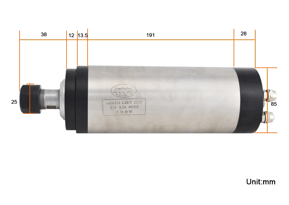 2,2 kwCNC мотор шпинделя с водяным охлаждением Комплект 80 мм приспособление 220VVFD инвертор 75 Вт водяной насос 13pcsER20 патрон гравировальный станок