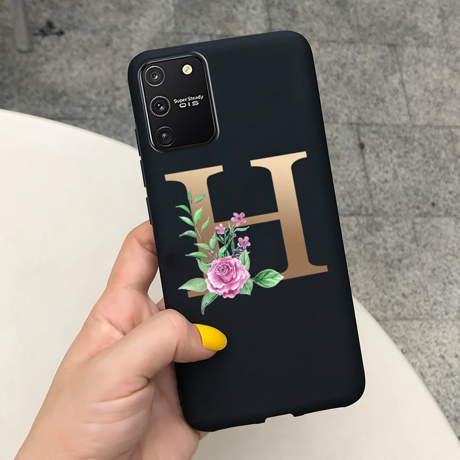 Charming Floral Letters Soft TPU Back Cover