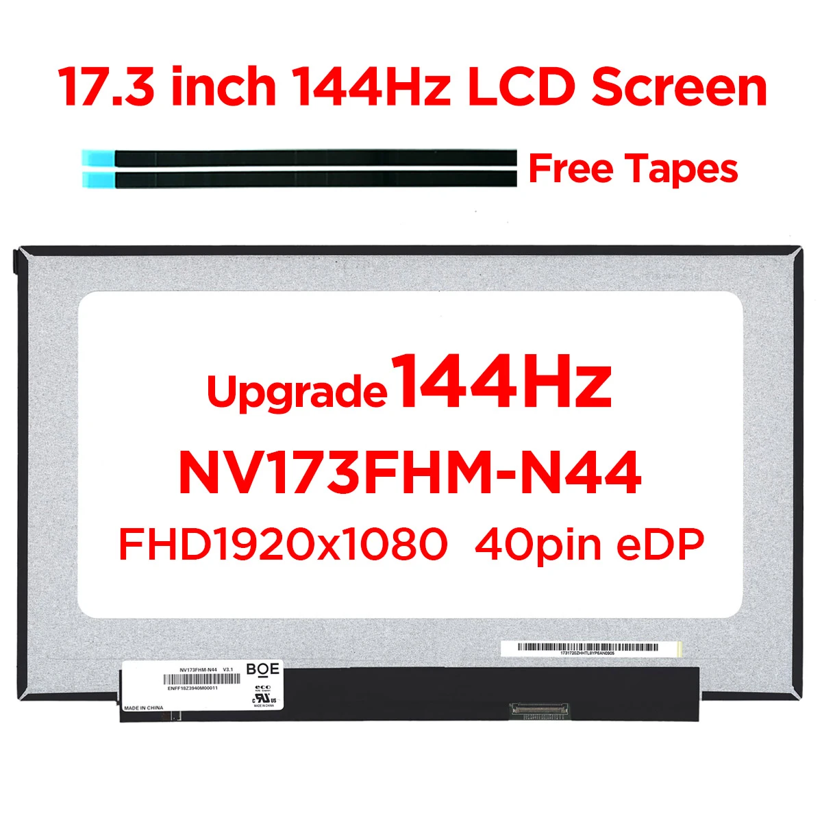 NV173FHM-NX1 V8.0 120HZ Schermo LCD EDP 40 Pin Matrice IPS - Foto 3