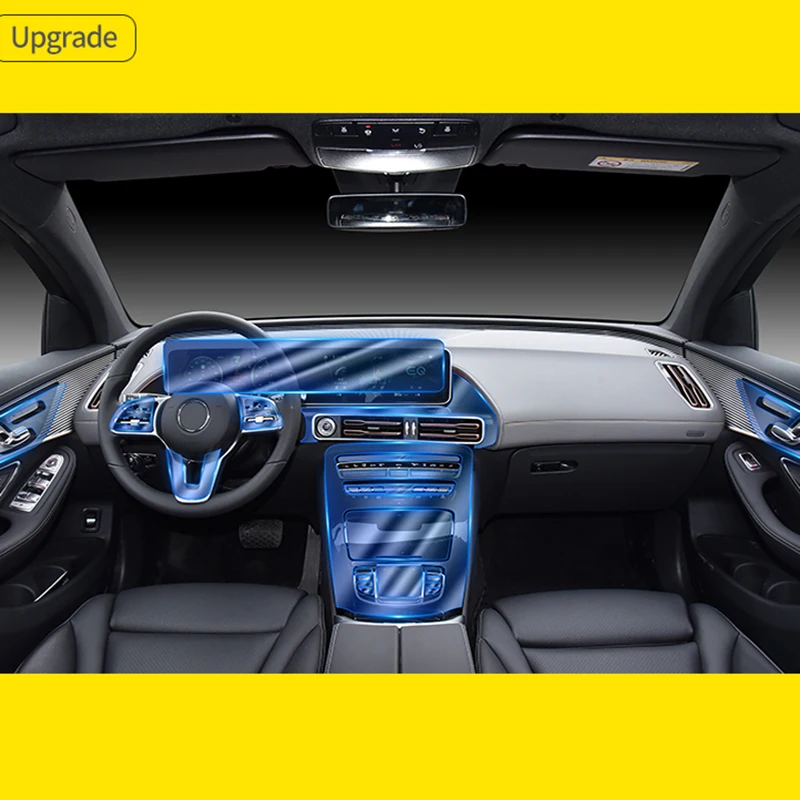 US $45.12 For Benz EQC 2020 TPU ScratchProof Anti Fingerprint Tough Sticker Car Dashboard Navigation Screen Protective Film High Quality