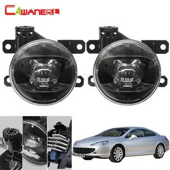 

Cawanerl For Peugeot 407 Coupe 6C 2005-2011 Car Right + Left Fog Light 4000LM Lens LED Bulb Devil Eye Daytime Running Light 12V