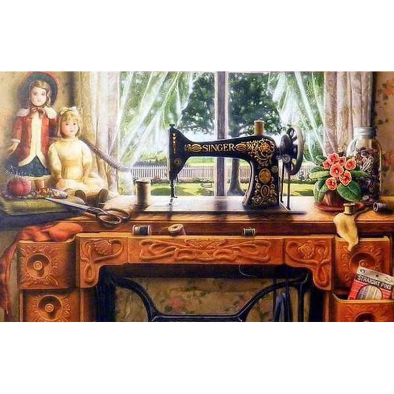 YI BRIGHT Diamond Embroidery Sewing Machine Full Square/Round Painting Mosaic Rhinestones Picture Kits Craft Kit | Дом и сад
