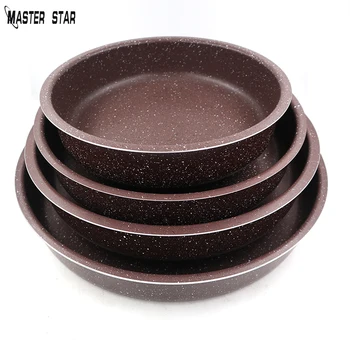 

Master Star 4PCS Set Large Round Cake Mould Baking Pans 28/32/36/40CM Granite Coating Non-Stick Fry Pan Cookware Set