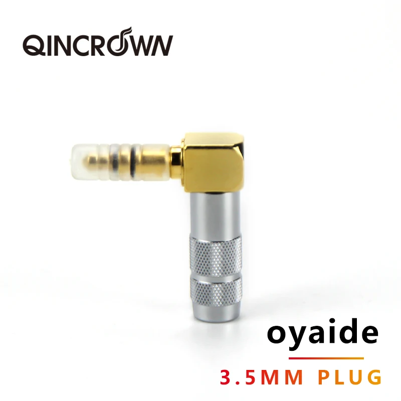 Подлинная Европейская oyaide 3,5 мм позолоченный разъем для наушников diy линия обновления аудио разъем прямой/изогнутый
