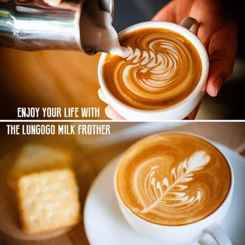 

Rechargeable Electric Milk Frother With 3 Whisks Handheld Foam Maker For Coffee For Bulletproof Coffee, Latte, Milk Shake