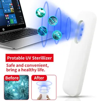 

Portable UV Sanitizer Sterilization Light Disinfection Lamp UVC Ultraviolet Bulb