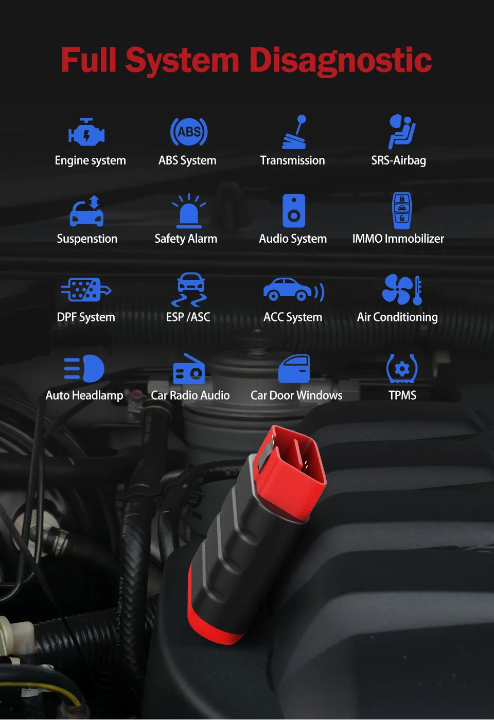 THINKCAR ThinkDiag Mini Auto Diagnostic Scanner OBD2 Scanner All System Diagnosis 15 Reset Service Automotive ODB2 Code Reader best car inspection equipment