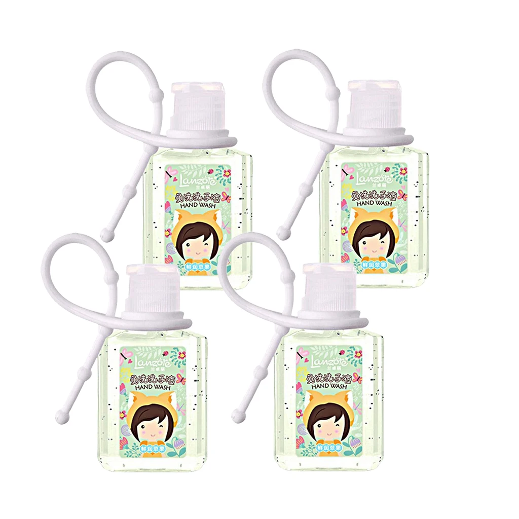 4Pcs 30ml Hand Soap Gel Hand Sanitiser Gel Hand Cleaning Gel Disposable Portable Antiseptics Moisturizing Liquid for Kids Adult