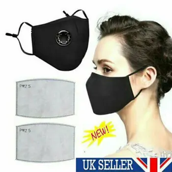 

Mask + filter cotton PM2.5 black mask dust mask activated carbon filter virus influenza formaldehyde filter cotton can be reused