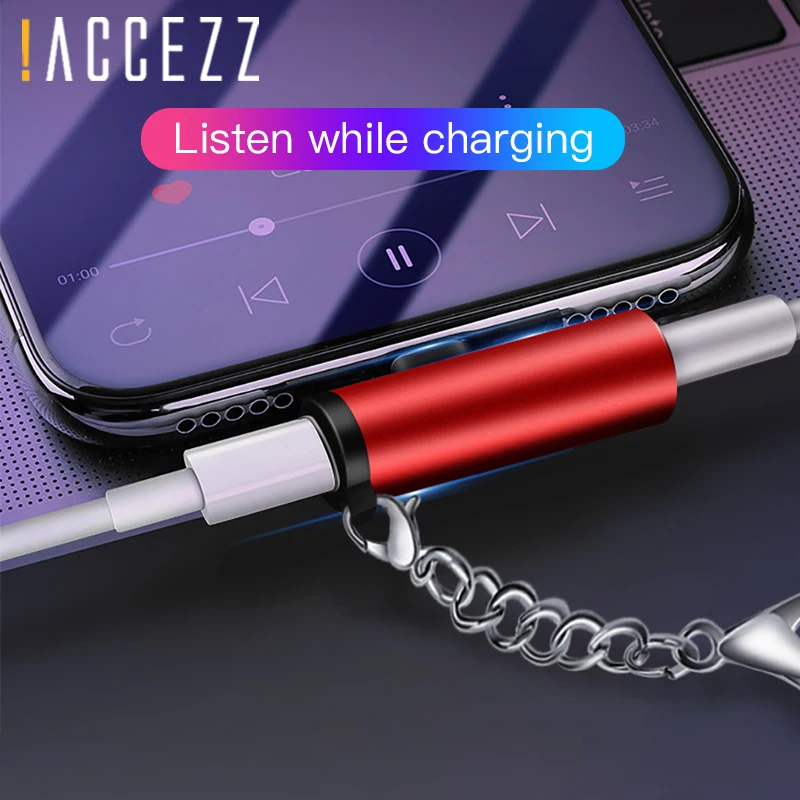 ! ACCEZZ 2 в 1 адаптер для зарядки и прослушивания Iphone X XR XS MAX 8 7 Plus 3 5 мм разъем AUX