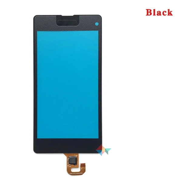 10 шт./лот высокое качество 4," для sony Xperia Z1 Mini Compact D5503 сенсорный экран дигитайзер Переднее стекло объектив сенсорная панель - Цвет: Black