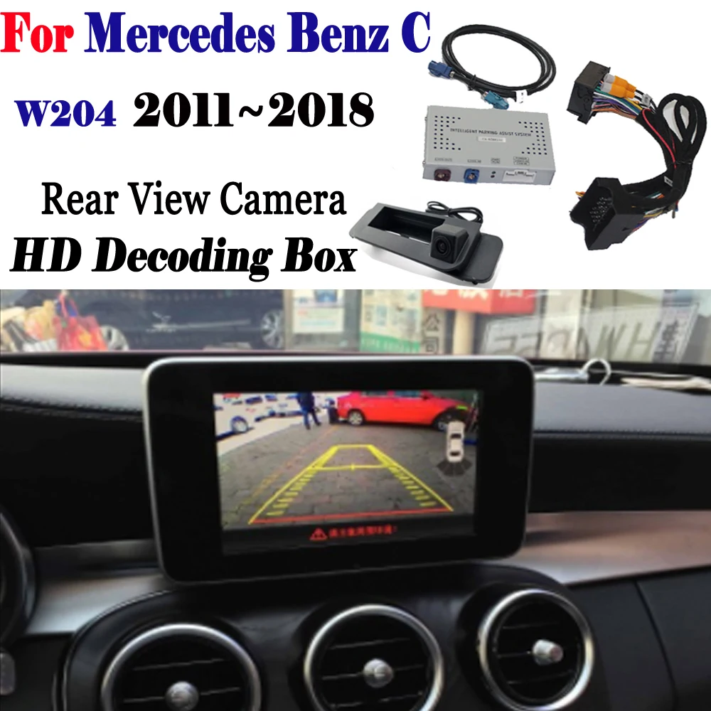 ##BUY Front Rear View Cam For Mercedes Benz C W204 2011~2018 Adapter Original Screen upgrade Display backup Camera Decoder